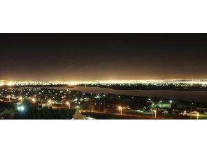 Colona Castle View at night towards Sandvlei Lake